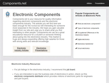 Tablet Screenshot of components.net